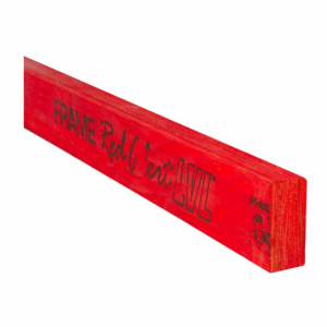 LVL 12 Red Alert framing timber stacked for construction use